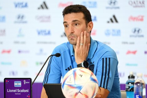 Lionel Scaloni habla en conferencia de prensa, antes de Argentina vs Australia.