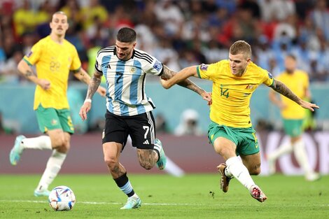 Rodrigo De Paul, uno de los hombres fundamentales de la Selección Argentina (Fuente: Prensa AFA)