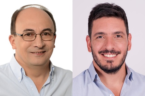 Los intendentes de Saladillo, José Luis Salomón, y de Río Tercero, Marcos Ferrer.