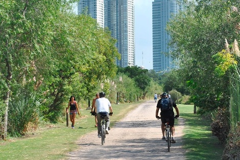 Reserva Ecológica de la Costanera Sur, uno de los recorridos ideales para celebrar el Día Nacional del Ciclista. Imagen: GCBA. 