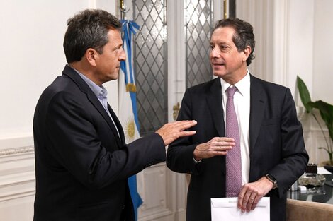 El ministro de Economía y el presidente del BCRA, Miguel Pesce (Fuente: NA)