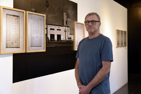 El fotógrafo Gustavo Germano, autor de la muestra en el Museo de la Memoria. (Fuente: Andres Macera)