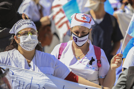 Paro de 48 horas de enfermeros y enfermeras en CABA