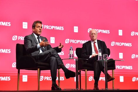 Paolo Rocca y Sergio Massa en el panel La Argentina posible, con el protagonismo de cadenas de valor competitivas.