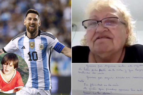 Habló la maestra de Messi que le escribió una carta y se emocionó al recordarlo: "Todos lo querían mucho"