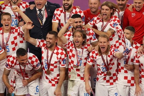 Las mejores fotos del festejo de Croacia tras lograr el tercer puesto del Mundial de Qatar