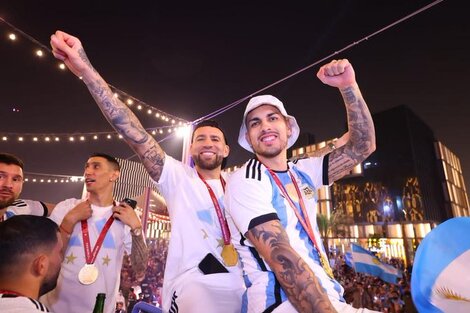 La Scaloneta festejará el campeonato con los hinchas argentinos este martes al mediodía, en el Obelisco. Imagen: @Argentina 