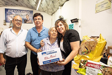 Fernando Espinoza recorrió comedores de La Matanza 