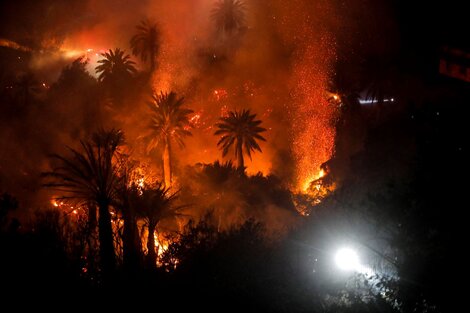 Los incendios en Viña del amr amenazaron con quemar la Quinta Vergara, el parque donde se encuentra el anfiteatro sede del tradicional Festival chileno.  (Foto: AFP)