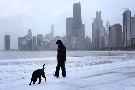 Chicago, una de las ciudades más castigadas por la tormenta (Foto: AFP).