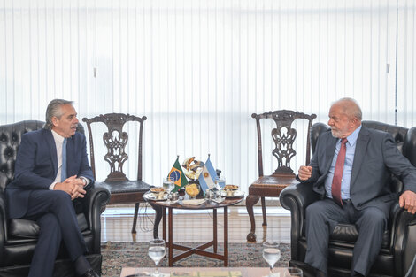 Alberto Fernández y Luiz Inácio "Lula" da Silva, en el Palacio Itamaraty.