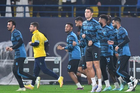 Cristiano Ronaldo fue presentado y al rato estaba entrenando con sus nuevos compañeros (Fuente: AFP)