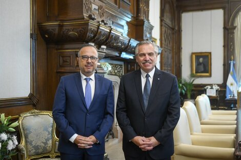 Fernánez con Aracre en la Rosada. 