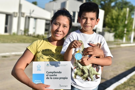 Entrega de viviendas en el Desarrollo Urbanístico de Ezeiza. Imagen: @Procrear.