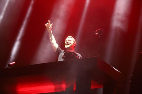 Guetta es un gran showman que toma el micrófono para arengar. (Fuente: Gentileza)