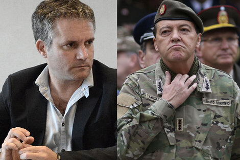 El ministro de licencia Marcelo D'Alessandro y el ex jefe del Ejército César Milani.