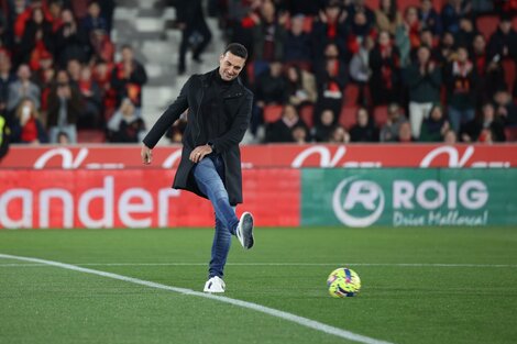 Scaloni dio el puntapié inicial en el partido que Mallorca le ganó a Valladolid por la Liga de España