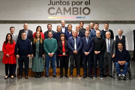 Los principales referentes de Juntos por el Cambio, en una imagen de archivo. 