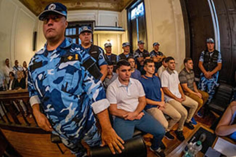La fuerza física de los rugbiers acusados y su sentido de grupo está en el centro del debate. (Fuente: Télam)