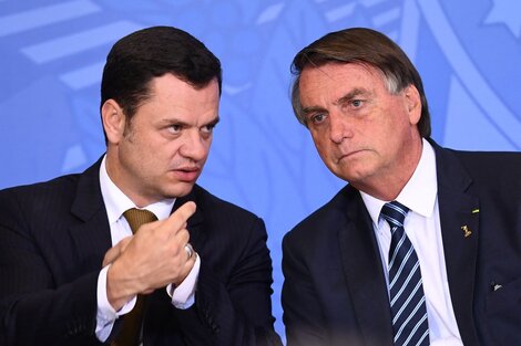 Anderson Torres y Jair Bolsonaro. 