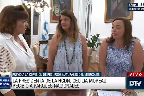 Cecilia Moreau recibió en Diputados a autoridades de Parques Nacionales