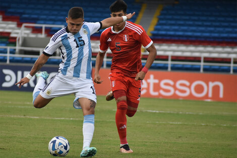 Argentina le ganó a Perú con lo justo en el Sudamericano Sub 20