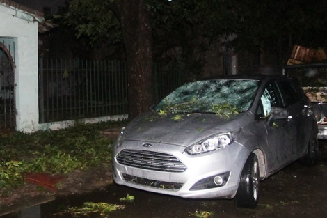 Un temporal se abatió en el centro del país