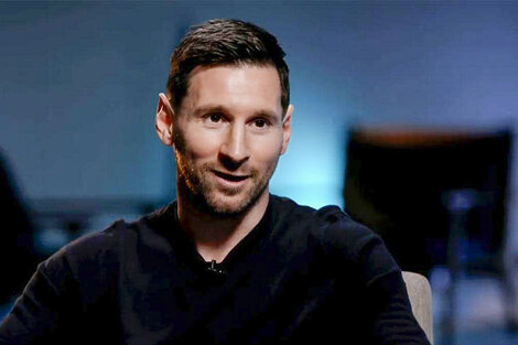 Messi, durante la entrevista con el diario deportivo Olé.