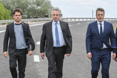 Kicillof, Fernández y Massa, tres patas de Frente de Todos