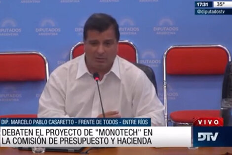 DIPUTADOS: DICTAMEN FAVORABLE PARA EL PROYECTO DE MONOTECH