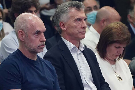 Horacio Rodríguez Larreta, Mauricio Macri y Patricia Bullrich. JxC promueve el caos económico.