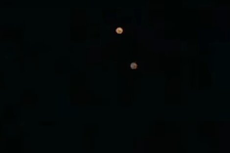 Una decena de personas vieron las luces desde distintos distritos de Uruguay y Entre Ríos. Imagen: captura de video.