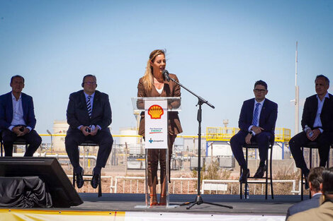 La secretaria de Energía, Flavia Royon, en el acto de inauguración (Fuente: NA)