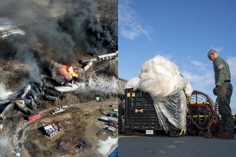 Acusaciones cruzadas por el "globo espía" y el descarrilamiento de un tren con productos químicos en Ohio