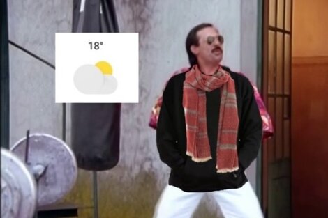 El team invierno festejó el descenso de temperatura con cientos de memes. Imágen: redes