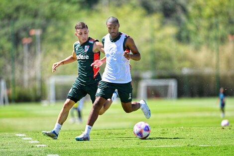 River Plate: Paulo Díaz y De la Cruz volvieron a practicar