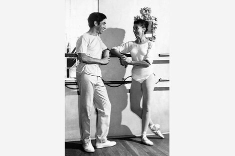 Héctor Zaraspe con Margot Fontayne.