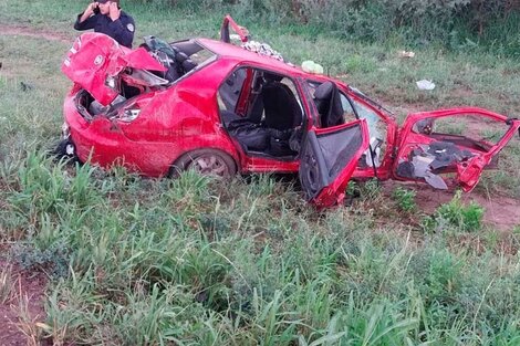 Santiago del Estero: dos muertos en un choque frontal entre un auto y un micro en la ruta 34