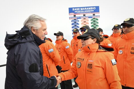 El jefe de Estado, en la Base Marambio