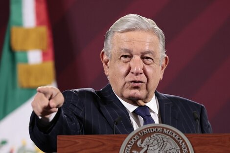  El presidente de México, Andrés Manuel López Obrador, durante una conferencia de prensa en el Palacio Nacional.