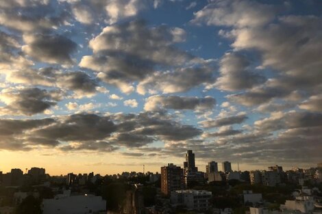 Cielo parcialmente nublado y chaparrones para este sábado. Imagen: Sandra Cartasso.