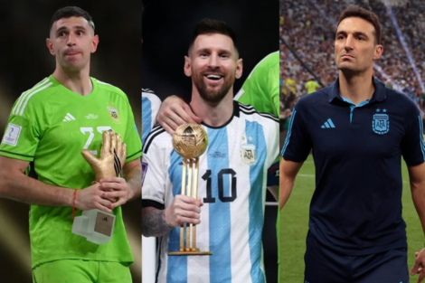 Todos los nominados a los premios The Best 2022, con Lionel Messi, "Dibu" Martínez, Lionel Scaloni y la hinchada argentina como candidatos.