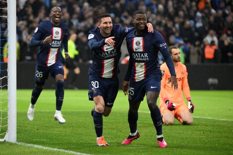 Messi hizo un gol en el triunfo de PSG ante el Marsella