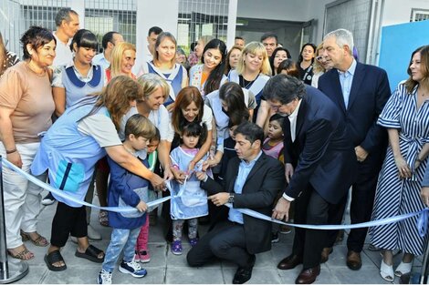 Kicillof abrió el ciclo lectivo desde un nuevo jardín de infantes