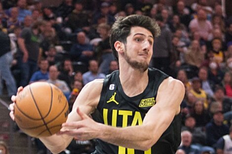 Bolmaro no tuvo continuidad en Utah Jazz, que lo cortó en febrero (Fuente: AFP)