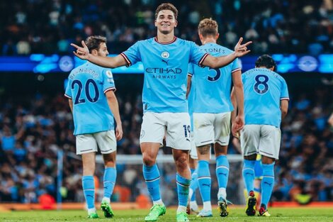 Julán Álvarez, integra el plantel del equipo más caro del mundo: el City. (Fuente: AFP)