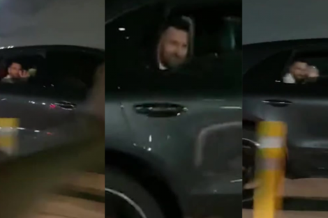 ¡Messi te amo!: se cruzó al campeón del mundo en la autopista y lo saludó