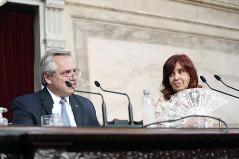 Alberto Fernández y Cristina Kirchner. 