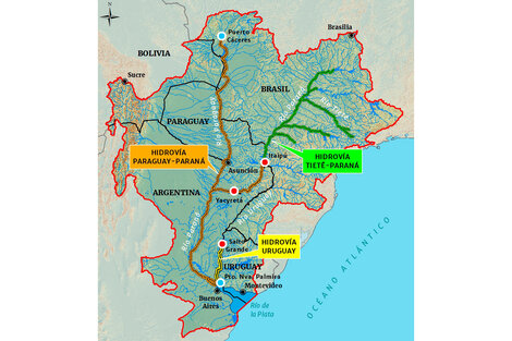 Mapa tomado de "Argentina sangra por las barrancas del río Paraná" (Luciano Orellano).