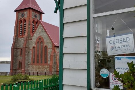 Comercios en las Islas Malvinas. Imagen: @MalvinasOficial.